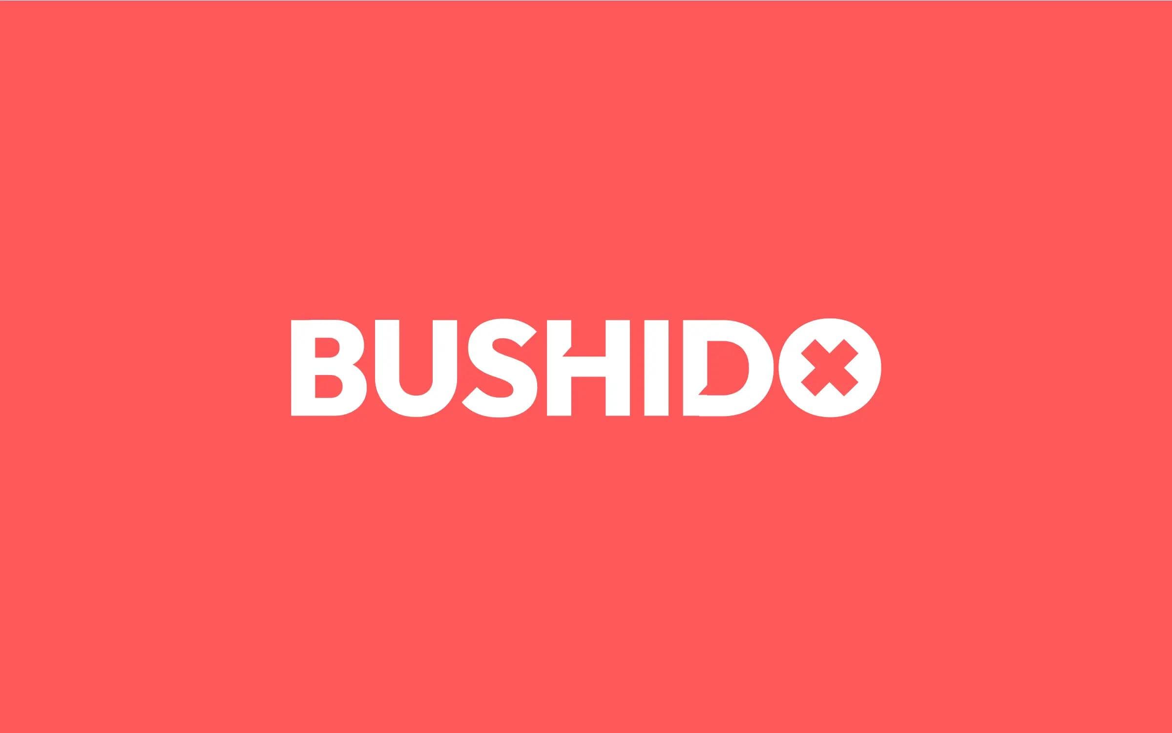 Bushido visual identity and interface presentation